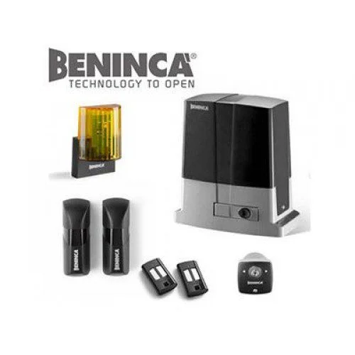 Beninca BULL10M sliding gate motor kit with beacon, photocells and remotes