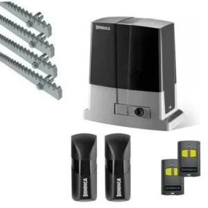 Beninca BULL6M SE.S sliding gate motor kit with racks, photocells and remotes
