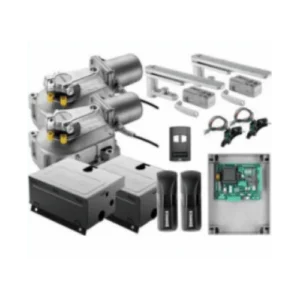 Beninca DU350N underground swing gate motor kit with operators, foundation boxes, control board and sensors