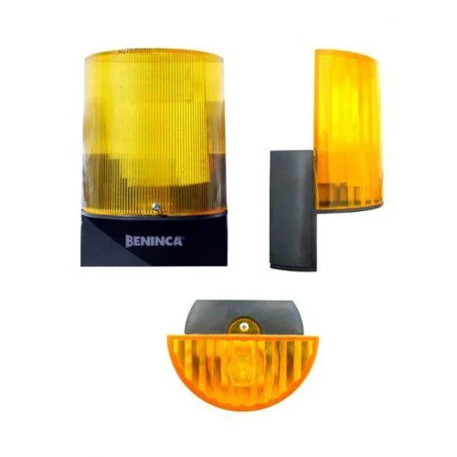 Beninca LAMPY amber flashing warning light for automated gates, barriers, and garage doors.