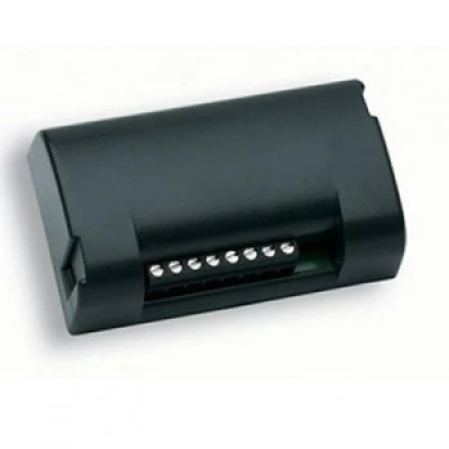 Black BENINCA ONE.2WB two-channel remote receiver with exposed screw terminals for gate automation.