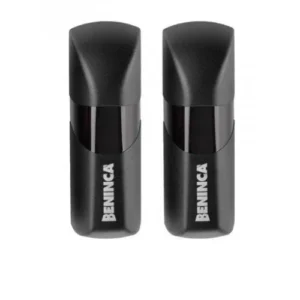 Pair of black BENINCA PUPILLA adjustable photocell sensors for automatic gate safety, alignment, and obstacle detection.