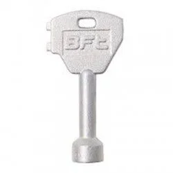 BFT CLS D610180 triangular manual release key for compatible automatic gate motor systems.