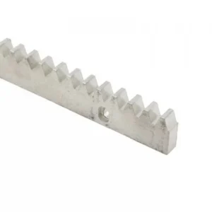 Galvanized BFT CVZ D571053 steel toothed rack for compatible automatic sliding gate motors.