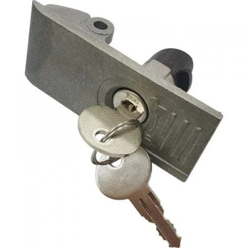 BFT manual release unblocker with lock cylinder and two keys for compatible Deimos gate motors.