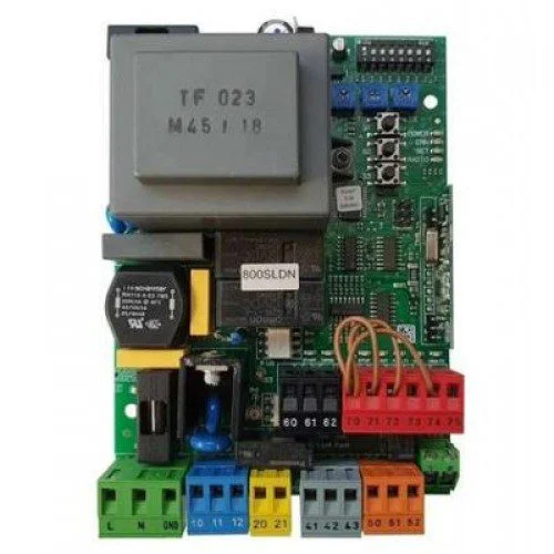 BFT SHYRA F 800SLDN sliding gate control board with TF023 transformer and colour terminals