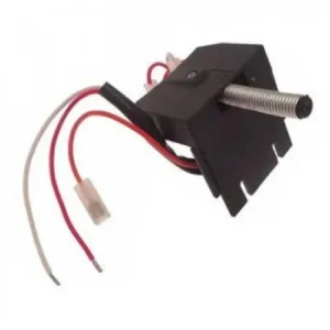 CAME 119RIY014 mechanical limit switch with threaded actuator and wiring for sliding gate motors.