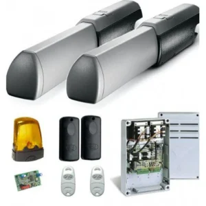 CAME ATI A3000 230V swing gate motor kit with two linear actuators, control panel, remotes, photocells and flashing light