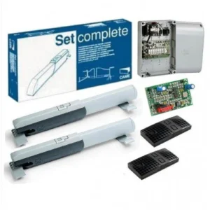 CAME ATI A5000 swing gate motor set complete kit with dual linear actuators, control board, remotes and accessories for gate