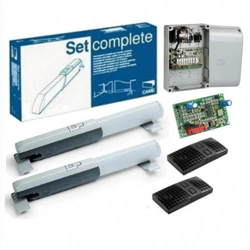 CAME ATI A5000 swing gate motor set complete kit with dual linear actuators, control board, remotes and accessories for gate
