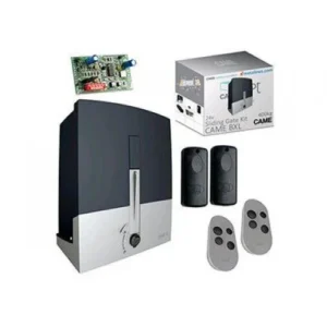 CAME BX-64 sliding gate motor kit with remotes, photocells and control board