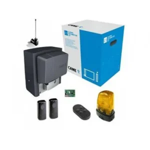 CAME BX sliding gate motor kit with blue box, beacon, remote and photocells