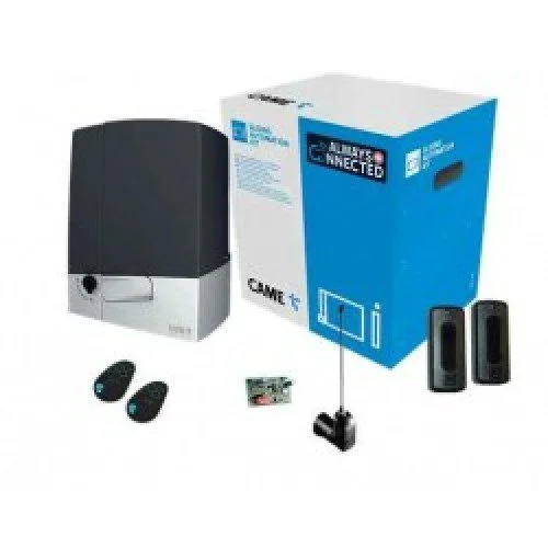 CAME BXV06AGS sliding gate motor kit with box, remotes, antenna and photocells