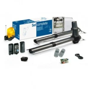 CAME KRONO swing gate motor kit with gearmotors, control box, remotes and accessories