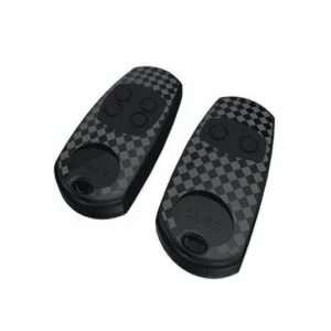 CAME TOP 432EE gate remote control transmitters in 2-button and 4-button versions with dark checkered body design