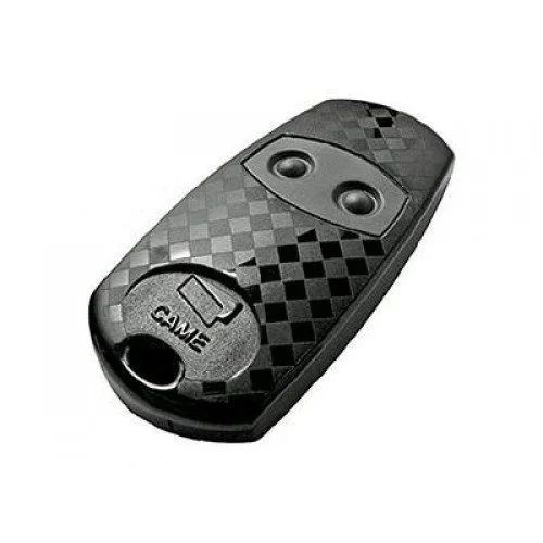 CAME TOP 432EV two-button keyfob gate remote control transmitter with checkered black body design