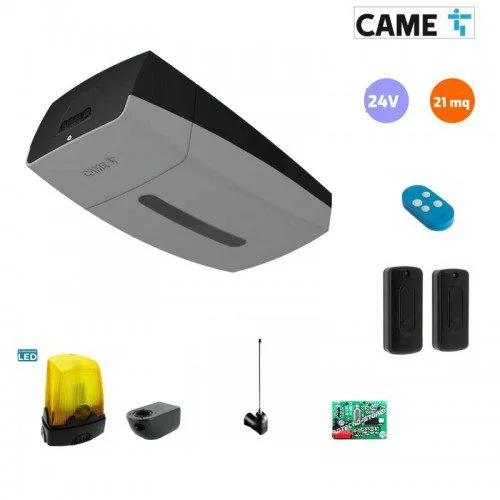 CAME VER garage door opener kit with remotes, photocells, control board and light