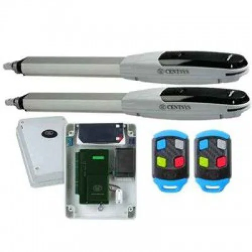 Centurion Vantage swing gate opener kit with linear actuators, control box and remotes