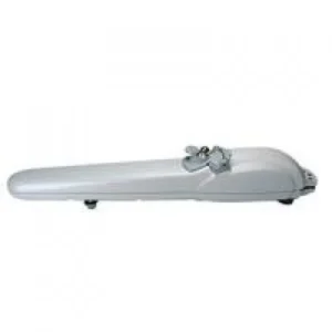 DEA STING swing gate motor operator shown as a compact grey linear actuator for gate automation