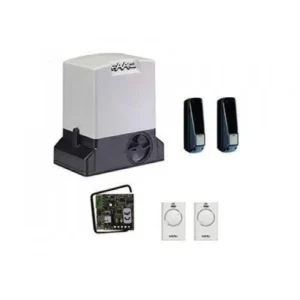 FAAC 740 sliding gate motor kit with photocells, remote controls and receiver