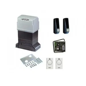 FAAC 746 sliding gate motor kit with photocells, receiver, remotes and hardware
