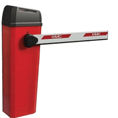 FAAC B614 4M automatic parking barrier with boom arm for vehicle access