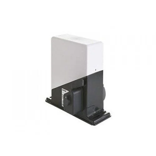 GIBIDI PASS 800 sliding gate motor with white cover and black mounting base