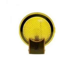 KEY LUMY-230E round amber flashing light with integrated antenna for automatic gate systems.