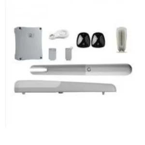 KEY RAY40 swing gate motor kit with control box, remotes, photocells and flashing light