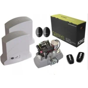 KINGgates Dynamos 1000 sliding gate motor kit with remotes and accessories