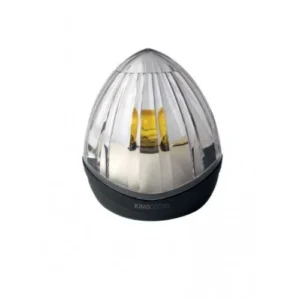 KINGgates IDEA 230 LED flashing light with clear housing and built-in aerial for automatic gates.