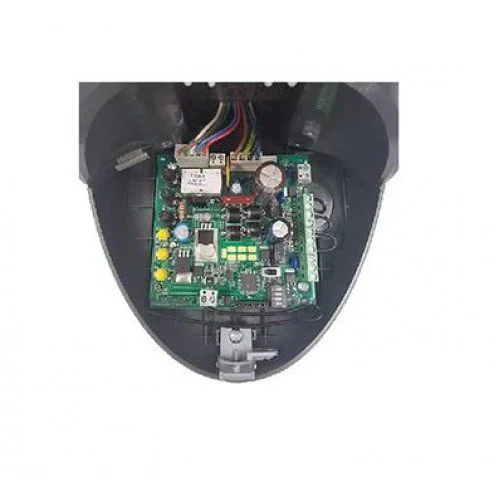 KINGgates STAR ROLLS garage door control board for Rolls 700 and 1200 operators inside the motor housing.