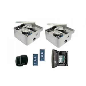 LIFE ER4 underground swing gate motor kit with two motors, remotes, photocell and control unit