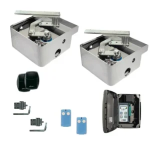 LIFE ERGO underground swing gate motor kit with two boxes, remotes, photocells and control unit