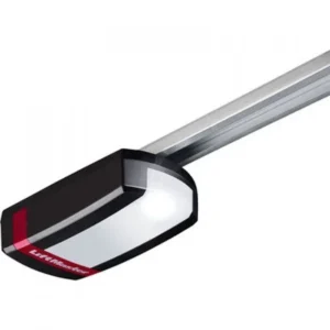 LiftMaster LM130EV garage door opener with rail and illuminated motor housing