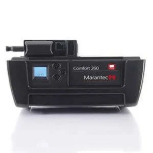Marantec Comfort 260 garage door operator with control display and black housing
