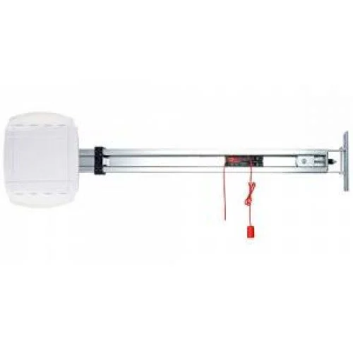 Marantec Comfort 380 garage door opener with rail and red manual release cord