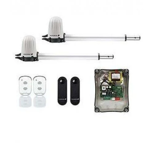 Marantec Comfort ST 300 swing gate opener kit with actuators, remotes, sensors and control board