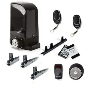 MOTORLINE BRAVO500 sliding gate motor kit with remotes, racks and accessories
