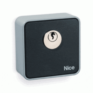 Nice EKS wall-mounted key selector with round cylinder for secure gate automation control