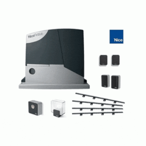 Nice ROBUS RB1000 sliding gate motor kit with remotes, photocells and gear racks