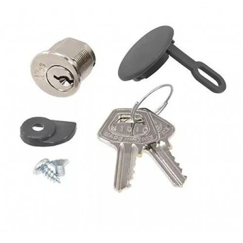 Nice lock cylinder kit with keys, cover and fittings for compatible ROBUS gate motors