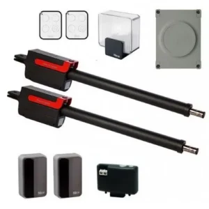 Nice Titan HS swing gate motor kit with linear actuators and safety accessories