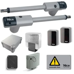 Nice TOO3000KCE swing gate opener kit with motors, photocells and controls