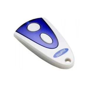 Novoferm Mini-Novotron 502 blue and white two-button garage remote transmitter