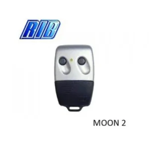RIB Moon T433 silver and black two-button gate remote transmitter
