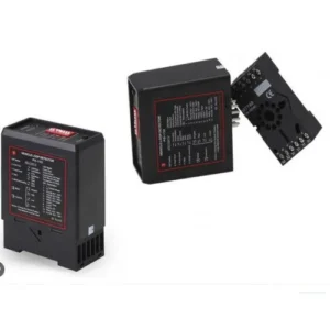 S4A PD-232 dual-channel vehicle loop detector with DIP switches and socket base.