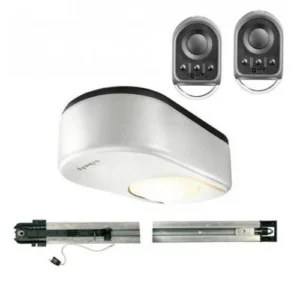 Somfy Dexxo Pro 800 RTS garage motor with two remotes and rail sections