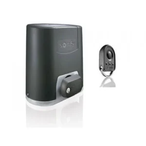 Somfy Elixo 800 sliding gate motor with remote control for automated gate access