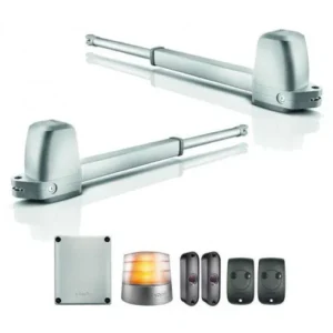 Somfy Ixengo JL 230V swing gate motor kit with remotes and safety accessories